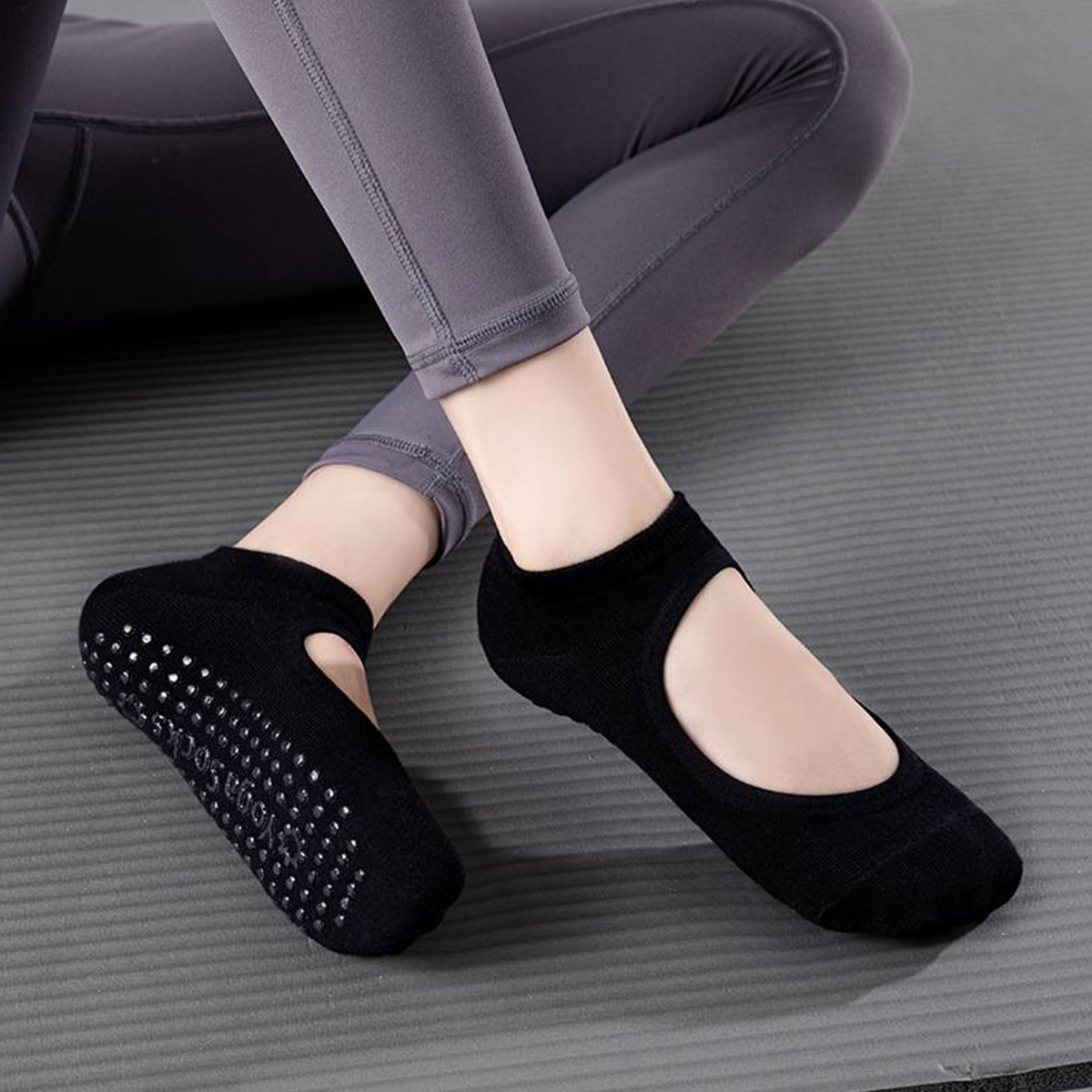 Yoga & Fitness With Denise - Non-Slip Yoga Socks for Women –