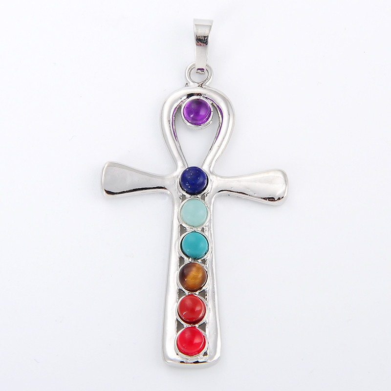 7 Chakra Stone Necklace Pendan - Yoga Health & Fitness Center のレビューと価格