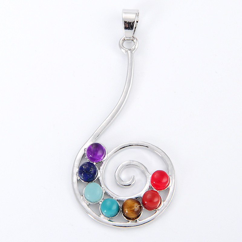 7 Chakra Stone Necklace Pendan - Yoga Health & Fitness Center のレビューと価格