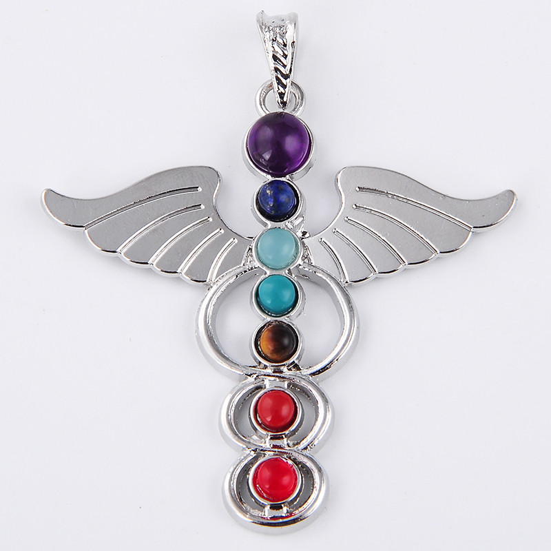 7 Chakra Stone Necklace Pendan - Yoga Health & Fitness Center のレビューと価格