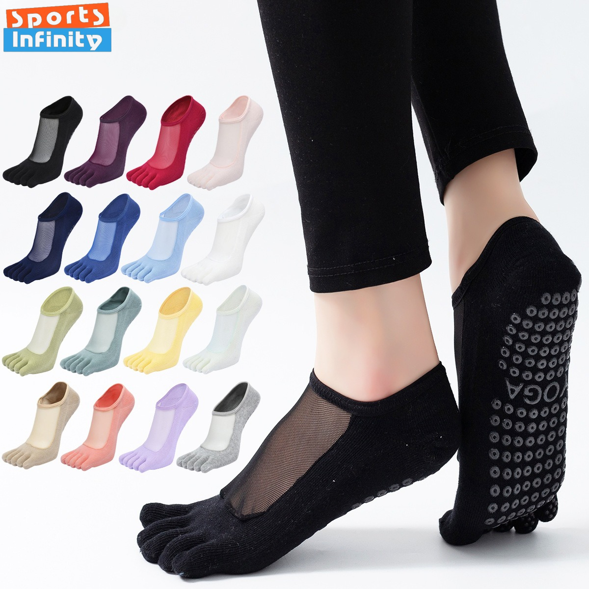 Spring Summer Mesh Five Finger - Fitness Yoga Pilates のレビューと価格