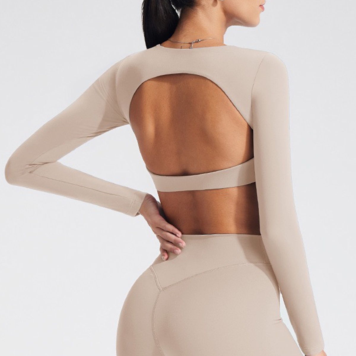Women's long-sleeved yoga top  - Yoga & Fitness With Denise のレビューと価格