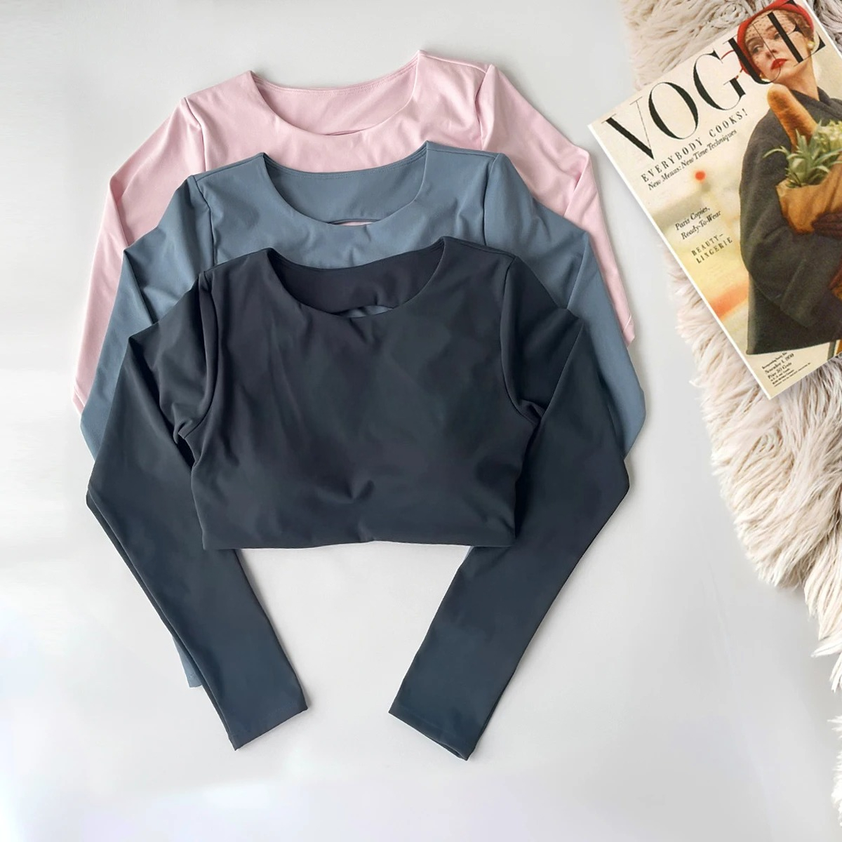 Women's long-sleeved yoga top  - Yoga & Fitness With Denise のレビューと価格