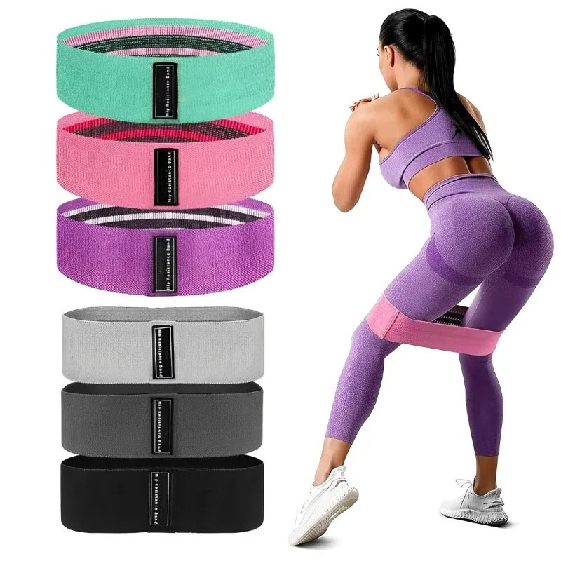 3Pcs Fabric Resistance Hip Boo - Yoga Fitness Resistance Band のレビューと価格