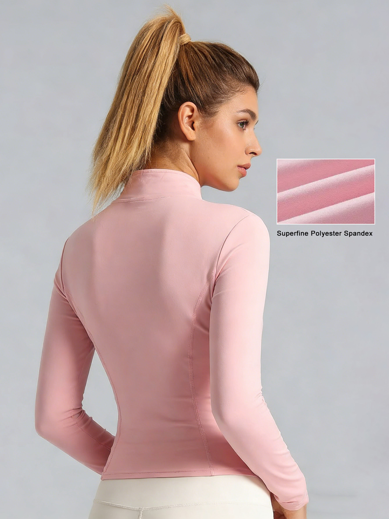 New Women Light pink Yoga Coat - Yoga & Fitness With Denise のレビューと価格