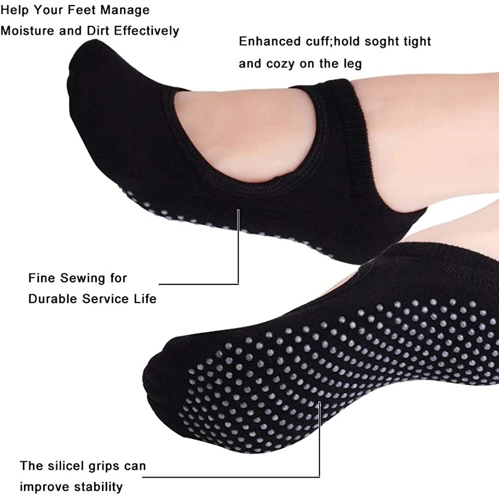 High Quality Women Yoga Socks  - Fitness Yoga Pilates のレビューと価格