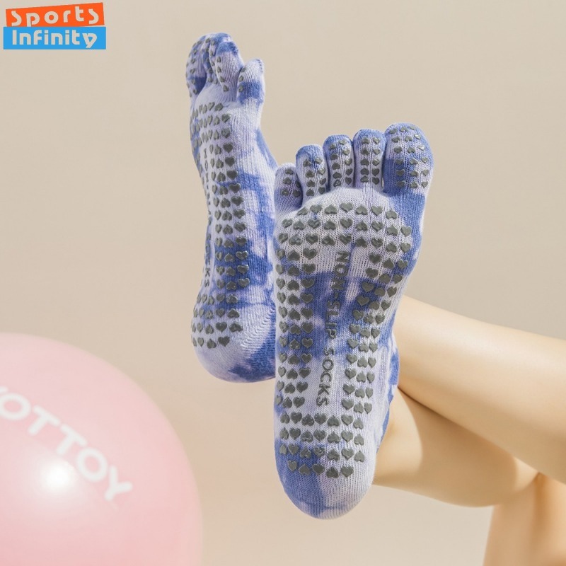 New Non Slip Tie Dye Five Fing - Yoga Dance & Fitness Center Llc のレビューと価格