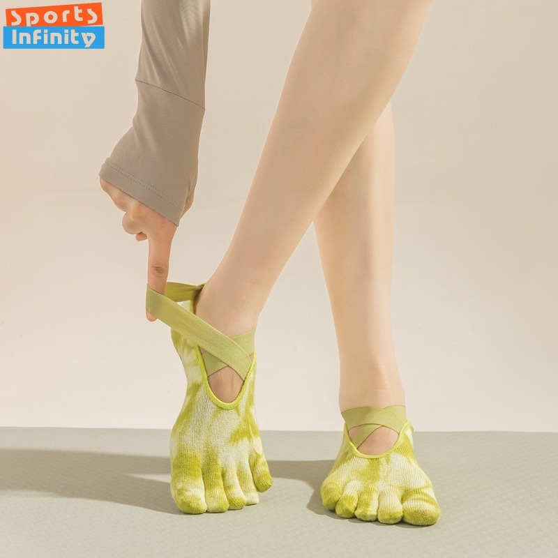 New Non Slip Tie Dye Five Fing - Yoga Dance & Fitness Center Llc のレビューと価格