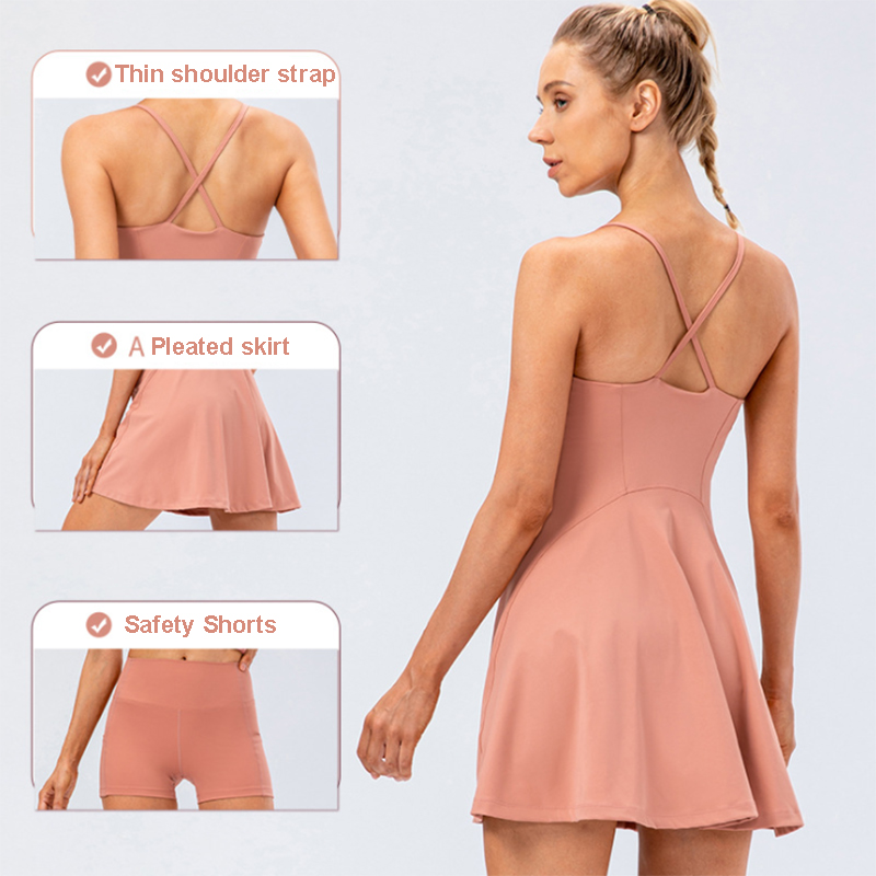 Women Tennis Yoga Skirt High S - Yoga Fitness Dress のレビューと価格
