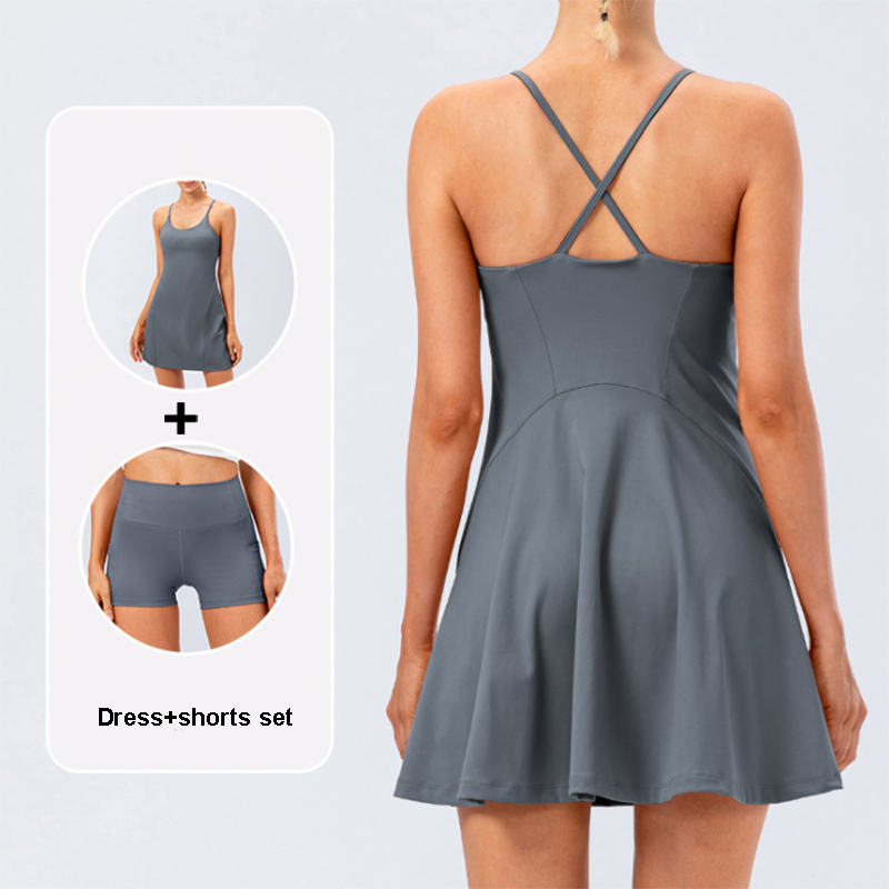 Women Tennis Yoga Skirt High S - Yoga Fitness Dress のレビューと価格