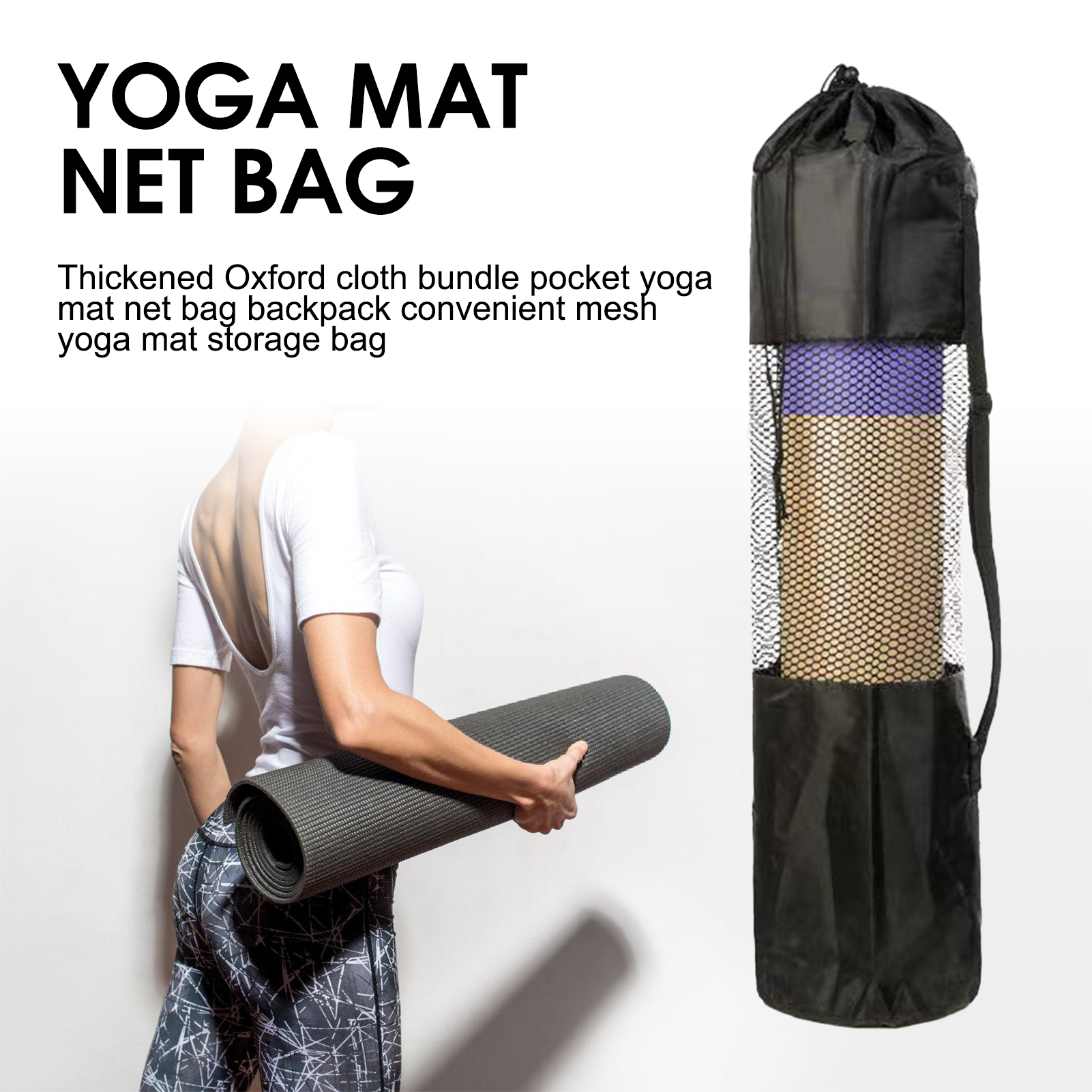 Yoga Mat Bag with Mesh Window  - Fitness Yoga Pilates のレビューと価格
