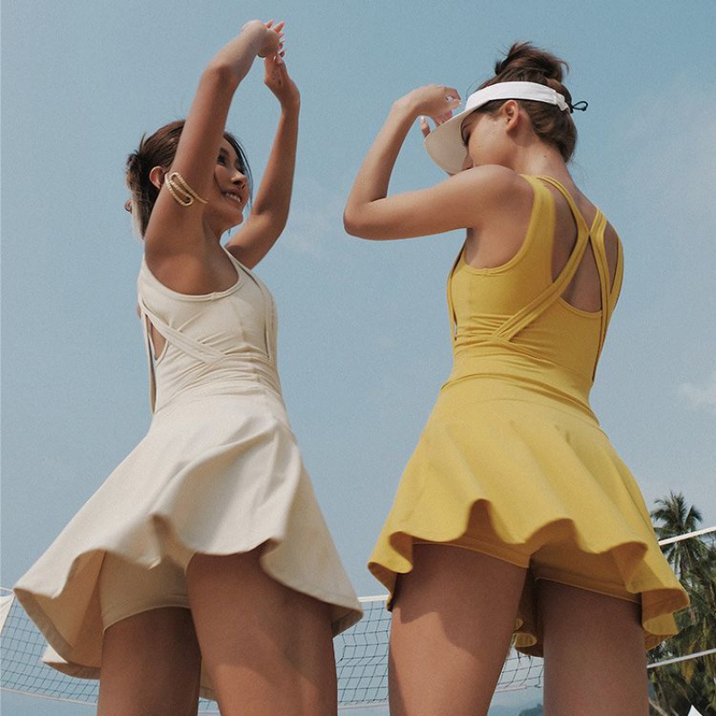 Back Shaping Dress Short Runni - Yoga Fitness Dress のレビューと価格