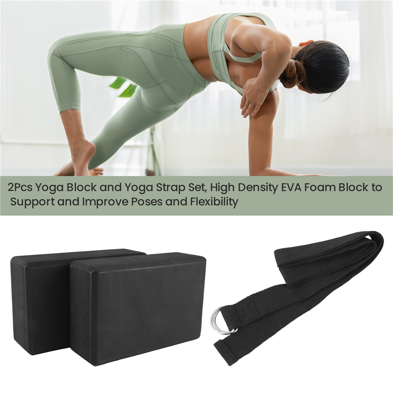 B72A 2Pcs Yoga Block And Yoga  - Yoga Blocks のレビューと価格