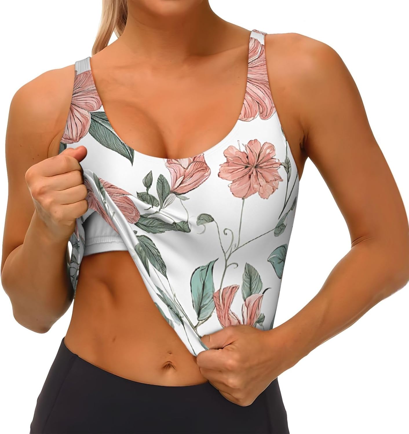 Hawaiian Flower Print Print Wo - Yoga Dance & Fitness Center Llc のレビューと価格