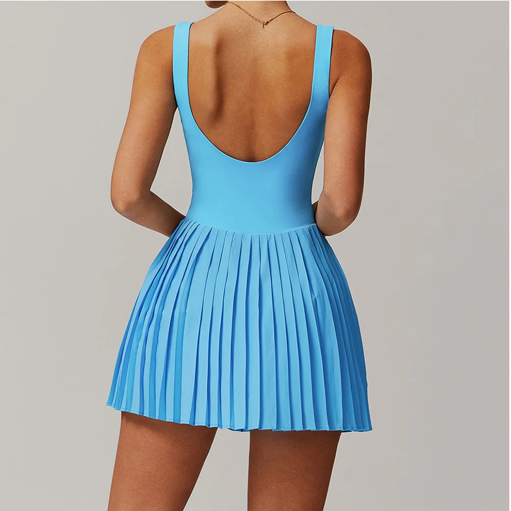 Yoga Set Naked Tennis Dress Wo - Yoga Fitness Dress のレビューと価格