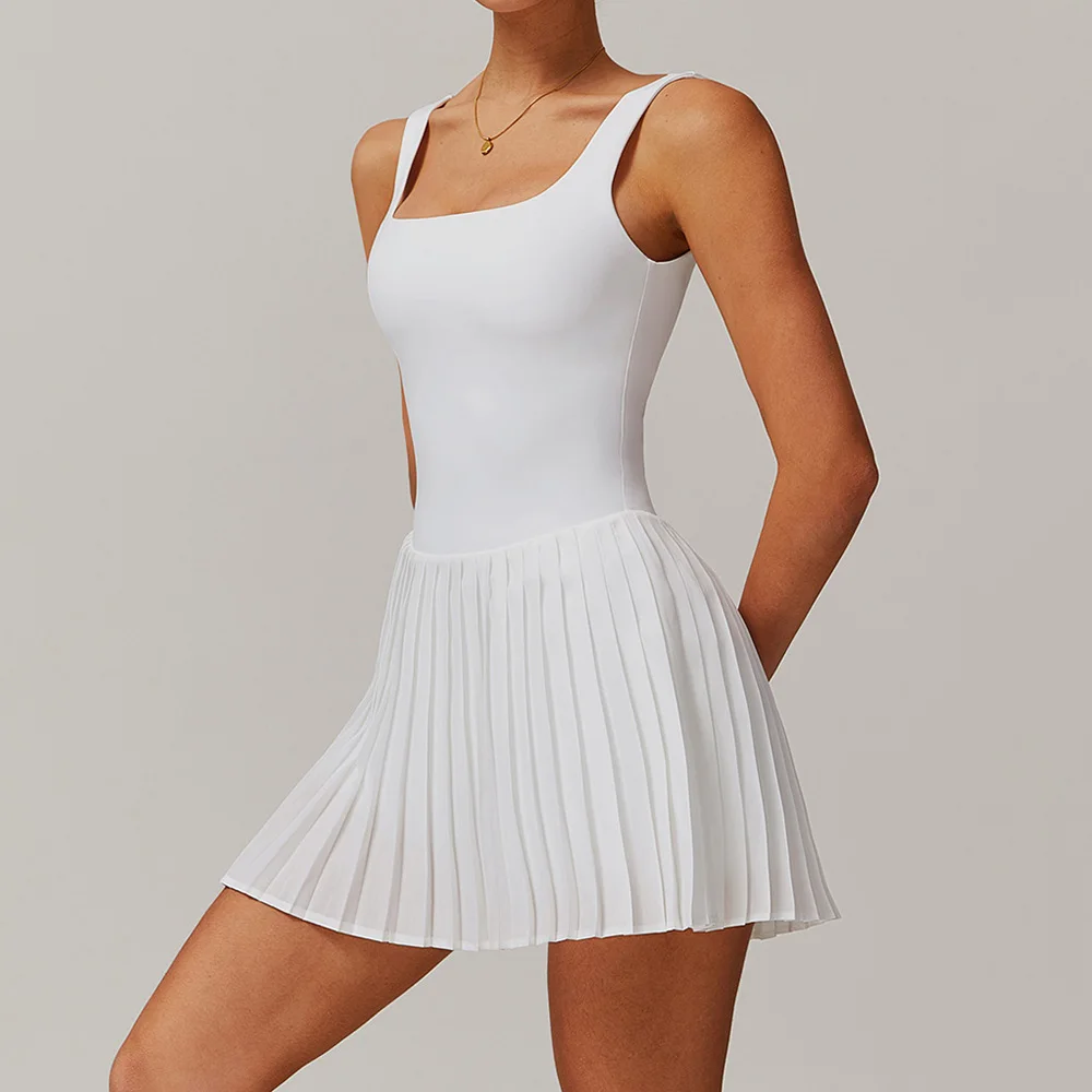 Yoga Set Naked Tennis Dress Wo - Yoga Fitness Dress のレビューと価格