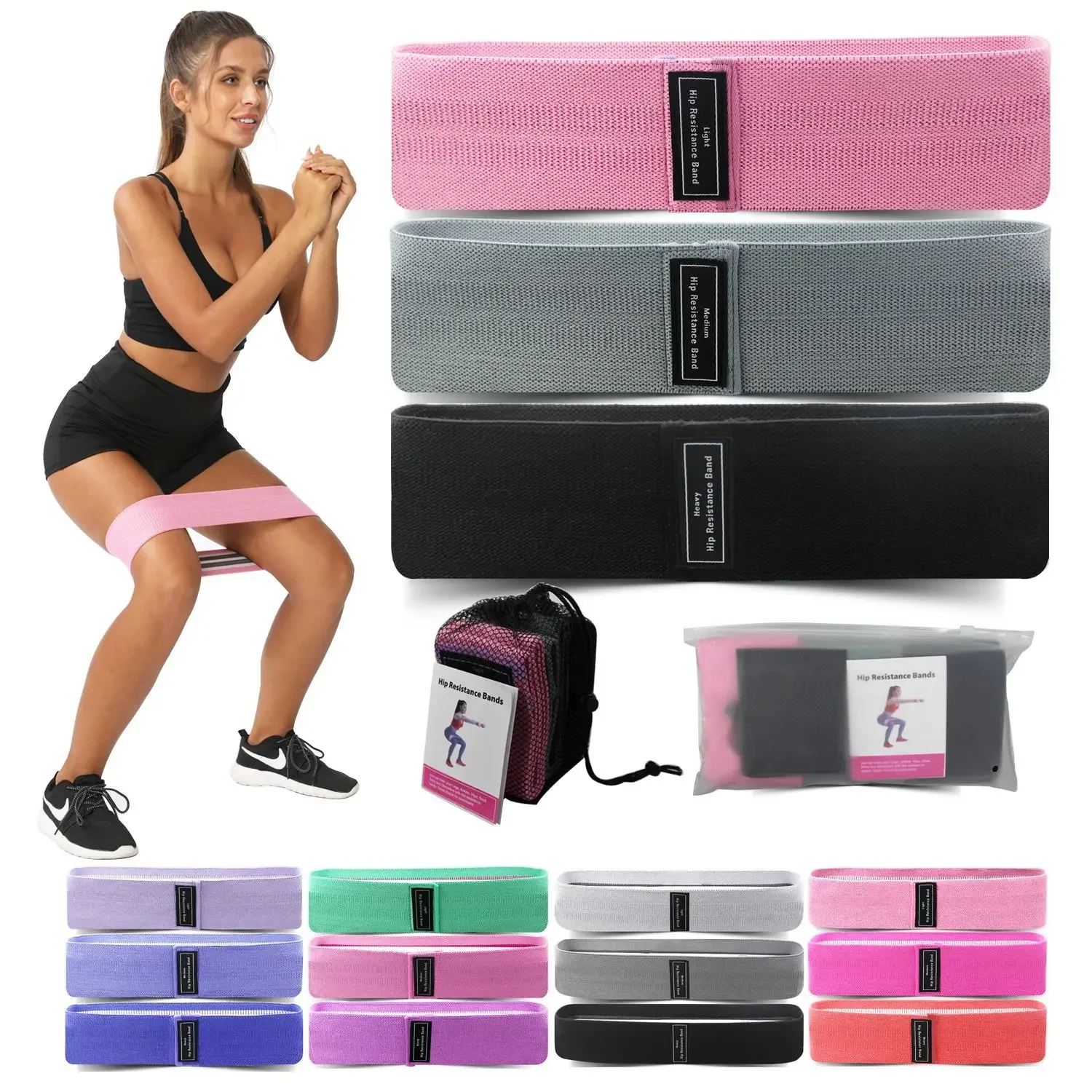 1/2/3PCS Elastic Bands Fitness - Yoga Fitness Resistance Band のレビューと価格
