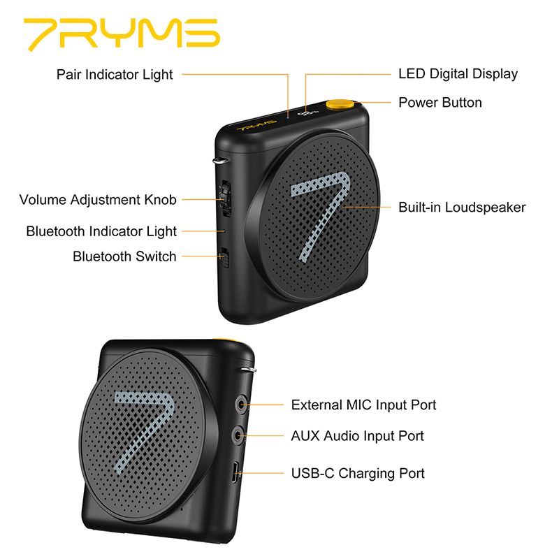 7RYMS WA1 Portable Voice Ampli - Yoga Fitness Teacher のレビューと価格