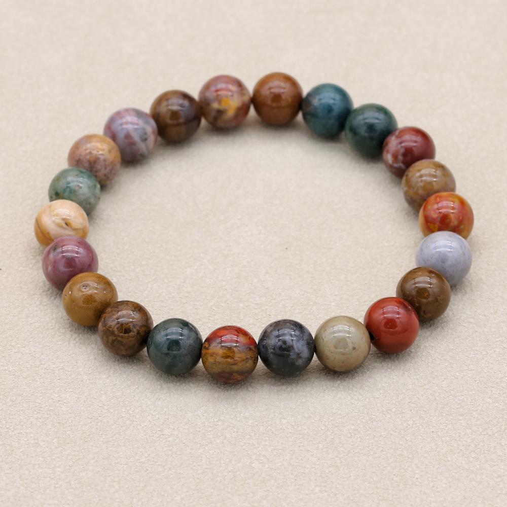 8mm Natural Stone Ocean Jasper - Yoga Health & Fitness Center のレビューと価格