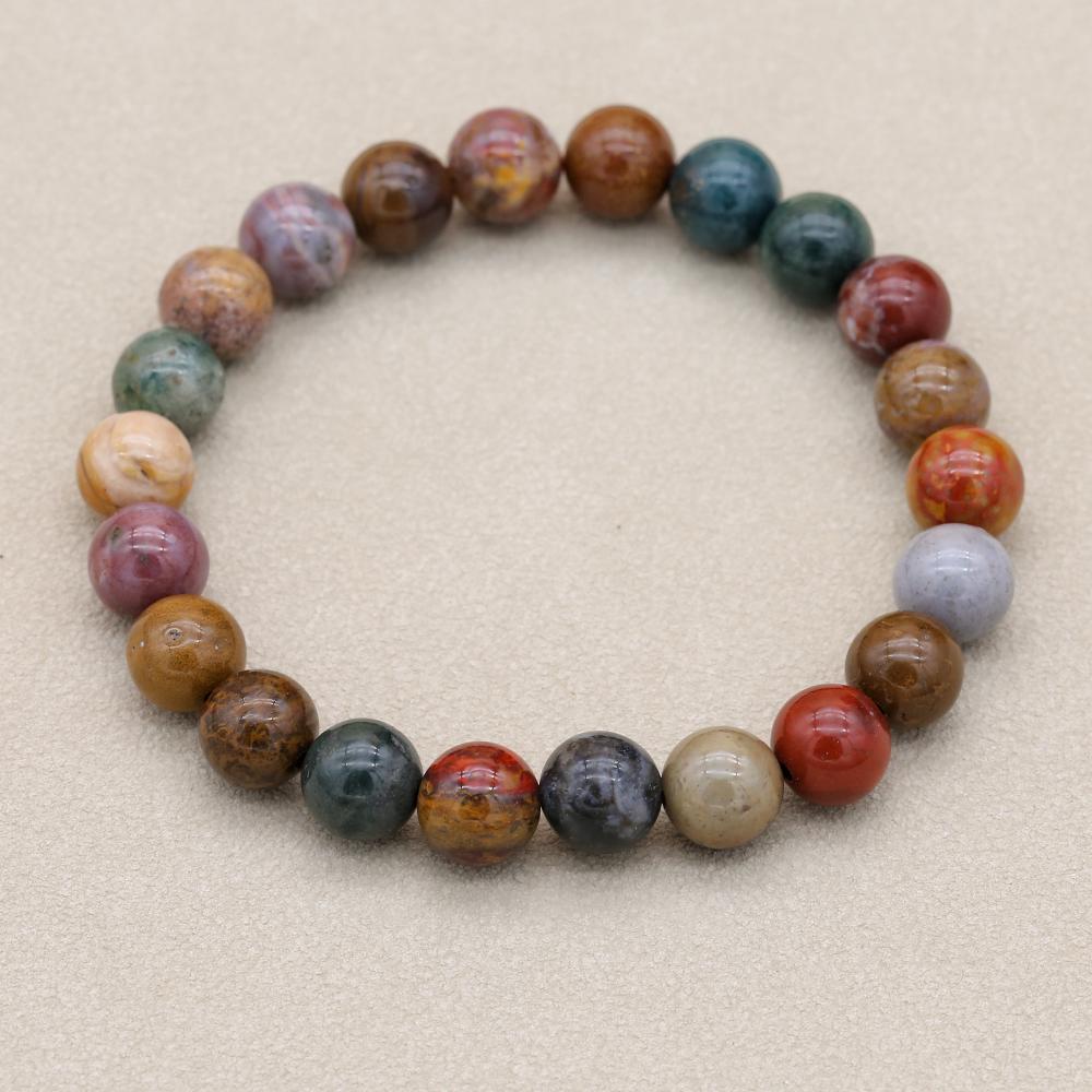 8mm Natural Stone Ocean Jasper - Yoga Health & Fitness Center のレビューと価格