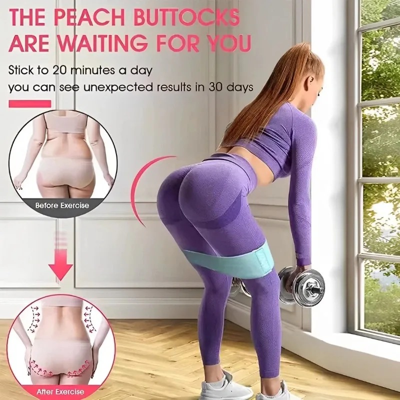 3Pcs Fabric Resistance Hip Boo - Yoga Fitness Resistance Band のレビューと価格