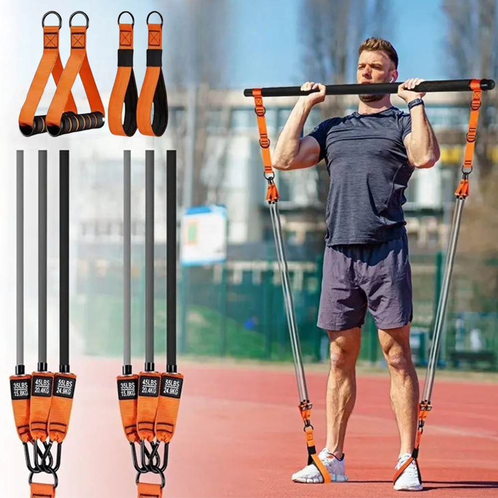 Multifunctional Pilates Bar wi - Yoga Fitness Resistance Band のレビューと価格