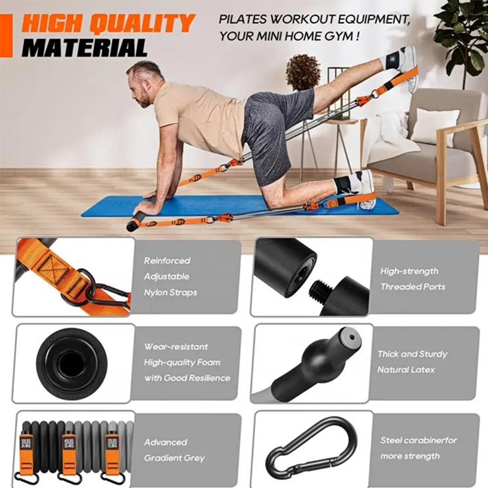 Multifunctional Pilates Bar wi - Yoga Fitness Resistance Band のレビューと価格
