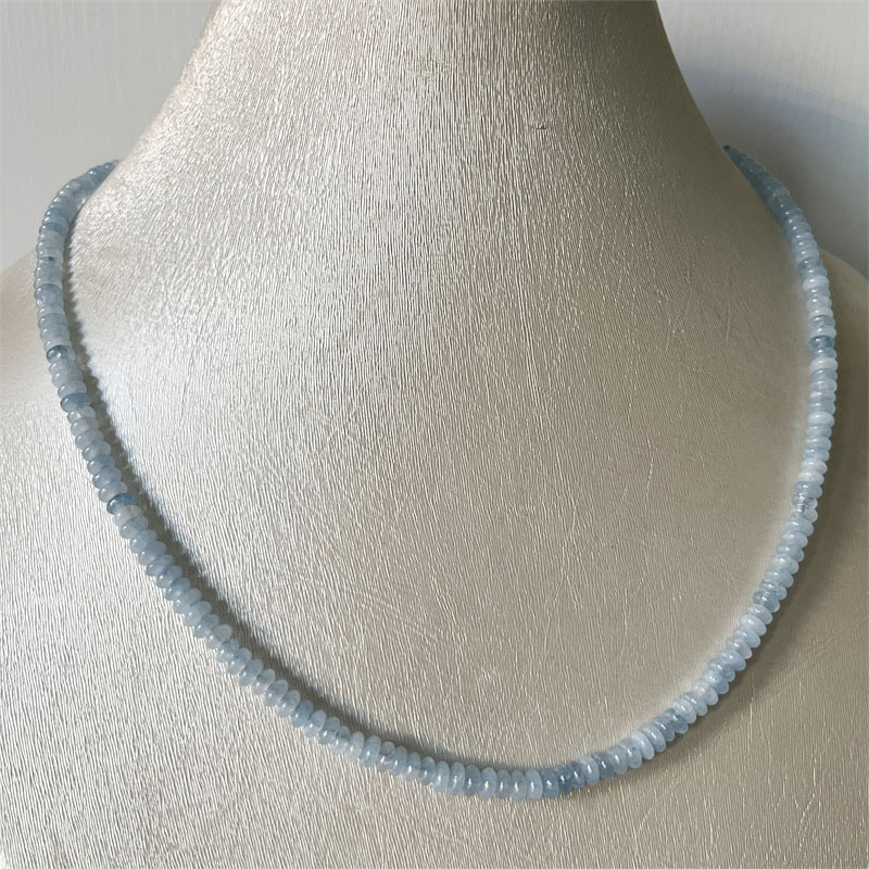 2*4MM Aquamrine Necklace Natur - Yoga Health & Fitness Center のレビューと価格