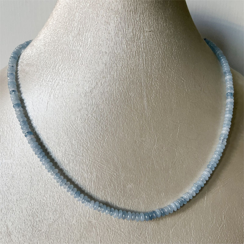 2*4MM Aquamrine Necklace Natur - Yoga Health & Fitness Center のレビューと価格