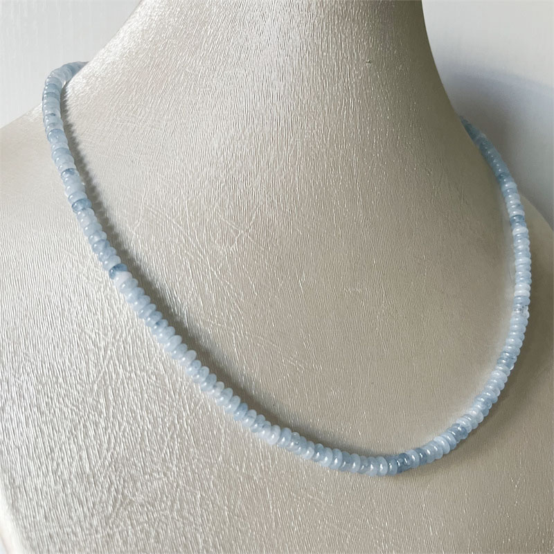 2*4MM Aquamrine Necklace Natur - Yoga Health & Fitness Center のレビューと価格