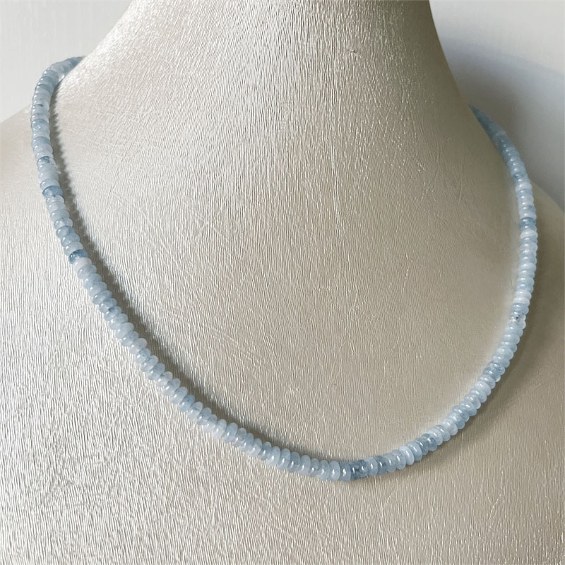 2*4MM Aquamrine Necklace Natur - Yoga Health & Fitness Center のレビューと価格
