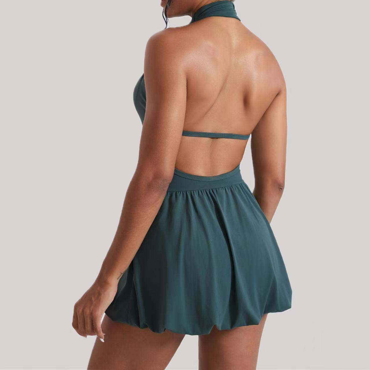 Ningyu High Neck Golf Tennis D - Yoga Fitness Dress のレビューと価格