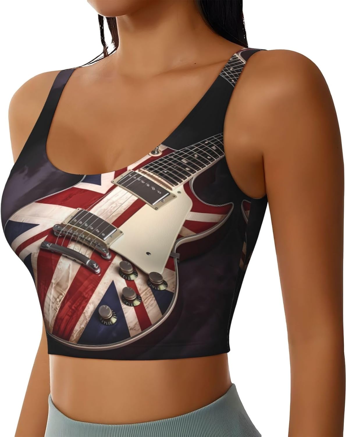 Guitar British Flag Print Wome - Yoga Dance & Fitness Center Llc のレビューと価格
