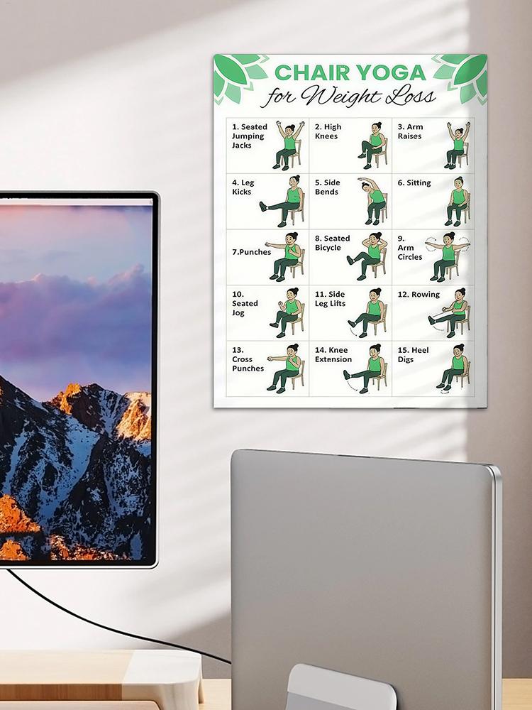 2 PCS Yoga Poster Home Exercis - Yoga Health & Fitness Center のレビューと価格