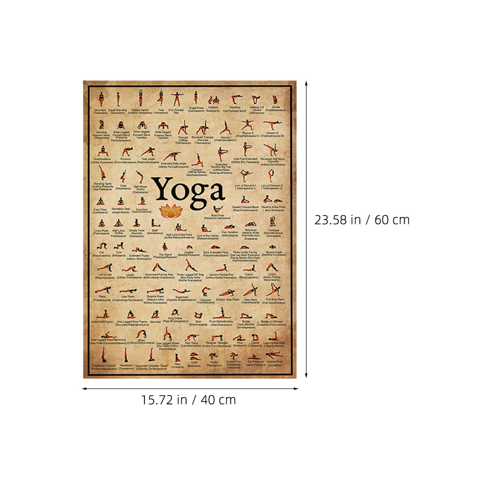 Yoga Posture Wall Decor Canvas - Yoga Fitness Drawing のレビューと価格