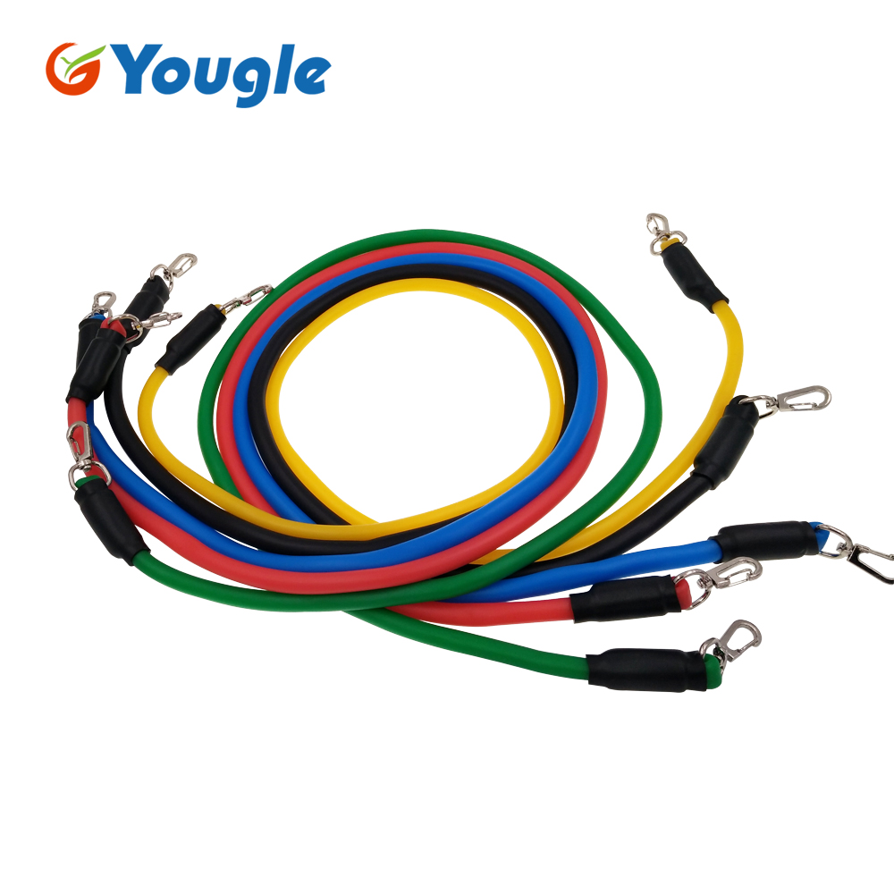 YOUGLE 11pcs/set Pull Rope Fit - Yoga Fitness Resistance Band のレビューと価格