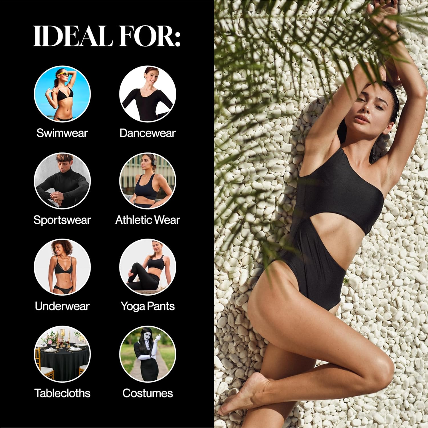 Spandex Fabric,4 Way Stretch L - Yoga Dance & Fitness Center Llc のレビューと価格