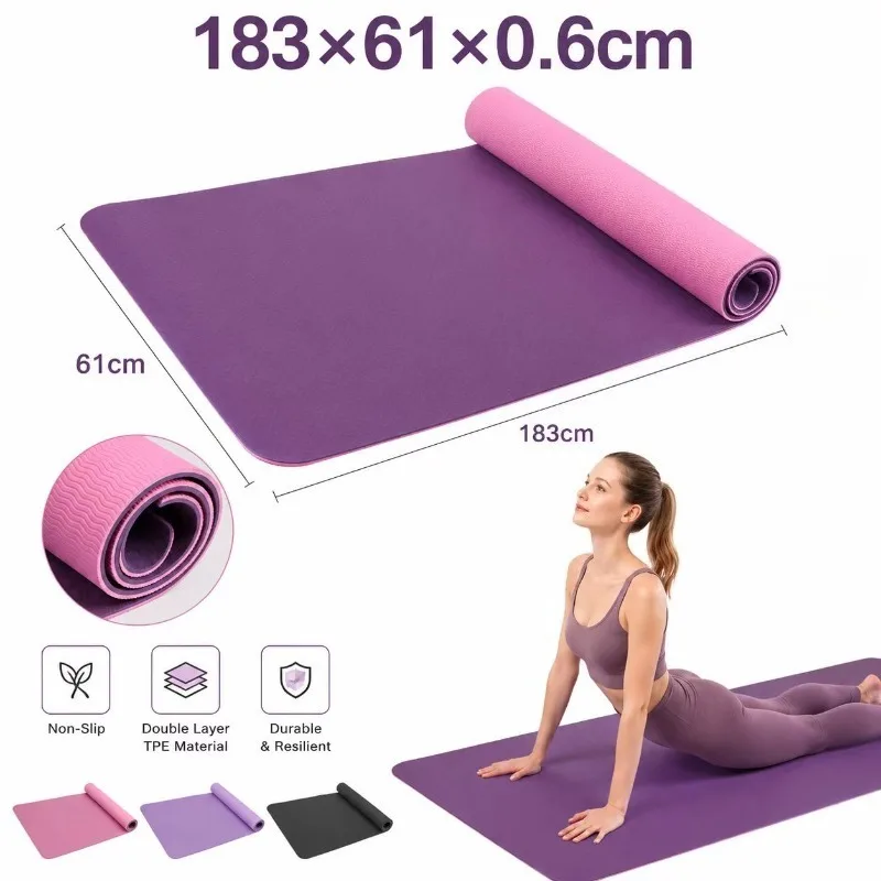 Yoga Mats Anti-slip Sport Fitn - Fitness Yoga Pilates のレビューと価格